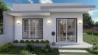 6x9 Meters Floor Plan Elegant Modern Small Design Ideas | Cement, Steel, Wood & Glass Materials