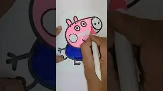 Challenge accepted 💪🏻✌️ Cute Peppa's brother George&rsquo;s 🐷 💖#cartoon #peppapig#drawing4kids #kidsvideo