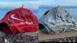 Matt Manning game-used Nike Shado Elite J Fastback Baseball Gloves