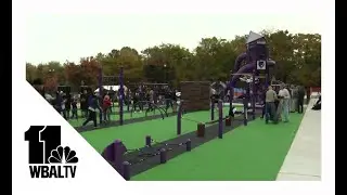 Ravens-themed wheelchair-accessible playground opens in Owings Mills