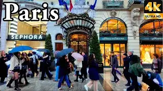 PARIS 23 December 2025 ⎮ PARIS, FRANCE Beautiful Streets Walk  4K HDR City Tour 🇫🇷