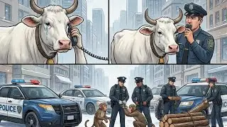 Beautiful story of hardworking cow andmonkey #shorts #animals #trendingshorts#ytshorts #viral #ai