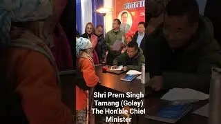 Shri Prem Singh Tamang (Golay).&nbsp;The Hon'ble Chief Minister #music