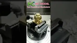 Brass component produced by 5 axis CNC machine in MC MODEL