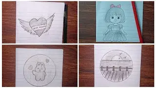 Simple Pencil Drawings Collection  | Easy Drawing Ideas for Beginners