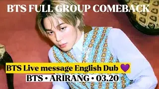 BTS Announces New Album &ldquo;Arirang&rdquo; | Full Group Comeback on March 20 | English Dub