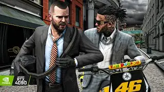 GTA V: 'Jewel Store Heist (Loud)' Mission RTX 4090 - Remastered Ultra Graphics Gameplay [4K]