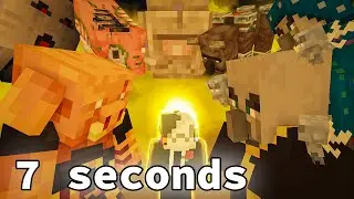 Minecraft, but Mobs SPAWN on Me Every 7s