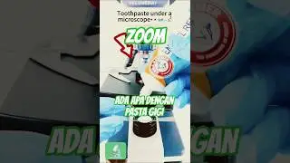 microscope, toothpaste #funny #microscope #scienceexperiment