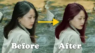 Change Hair Color with Meitu App📱#meitu #capcut