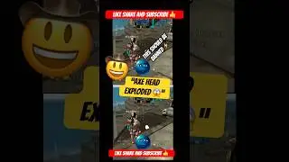 WOODPECKER AXE HEAD EXPLODES! 😱 BROKEN AXE CRAZY Free Fire KILL! 🔥 #Shorts