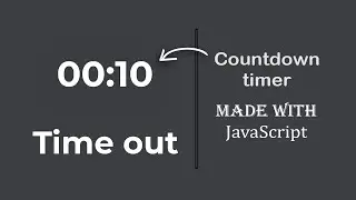 JavaScript Count Down Timer | Javascript Project | Making a Count Down Timer With JavaScript