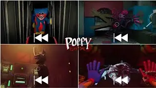 POPPY PLAYTIME CHAPTER 1 TO 4 | ALL ANTAGONIST DEATH REVERSE