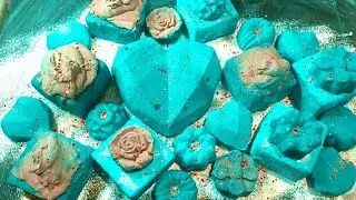 Teal Dream Full tray distruction 🤯🌊 |Pure Electric Teal Satisfaction 💎 |ASMR |SATISFYING |GYMCHALK 