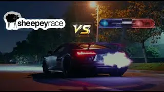 Sheepey Race Twin Turbo R8 Shooting Flames.... t