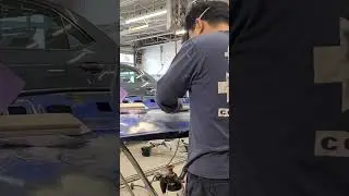 Manual sanding !! Car body Repair Denting and painting  #car #auto #automobile