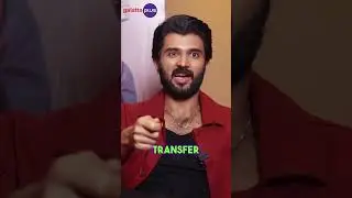 The last educational qualification of me is..| Vijay Deverakonda