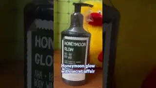 Honeymoon glow body wash with secrete affair body lotion #lovestatus #romanticstatus #bodycare