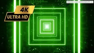 Green Tunnel VJ Loops // @3DMotionGraphicsVFX