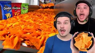 COMO FAZEM O DORITOS (Fabricando salgadinho da Elma Chips) - React Tudo pra Tudo