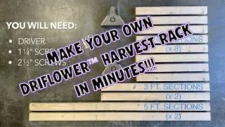 DriFlower&trade; Harvest-Rack Hardware Kit - Assembly Video