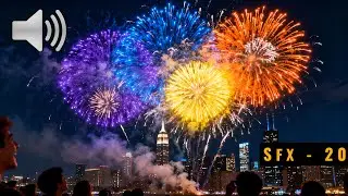 New Years Eve Fireworks Ambience Sound Effect 20