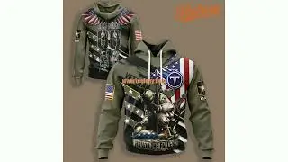 Tennessee Titans Veteran Honor Fallen 3D Youth Hoodie