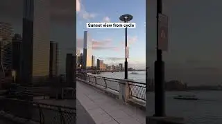 Wonderful Sunset View || Cycling || Canary wharf, London 🇬🇧