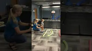 Physical Therapy Exercise: Jumping over obstacles