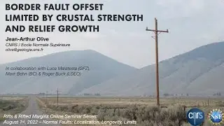 49.3 Jean-Arthur Olive - Border fault offset limited by crustal strength and relief growth