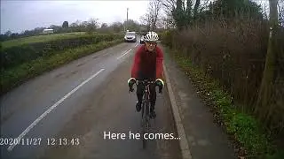 A close pass near Knolls Green, Mobberley Cheshire