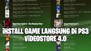 VideoStore 4.0 Terbaru: Download game PS3 Langsung di PS3