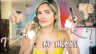 No Thumbs Makeup Challenge!