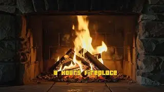 🔥 Fireplace Fire Sounds for Deep Sleep | 8 Hours Relaxing Fireplace 🔥