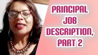 Principals Job Description Part 2 - School Corridor Facebook Live Sessions