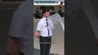 Why are pilots sprayed with water 🤔 #shorts#viral#pilot#water