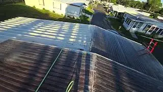 AMS metal roof softwash in Saint Petersburg Florida 