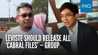 Leviste should release all &lsquo;Cabral files&rsquo; &mdash; group