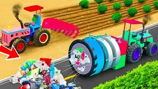 Diy tractor with jet engine innovation cleaning trash efficiently