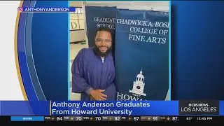 Anthony Anderson graduates from Howard University after 30 years