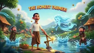 The Honest Farmer and the Golden Plow 🌾✨ | Animated Moral Story for Kids | Folk Tale | Tiny Tales TV