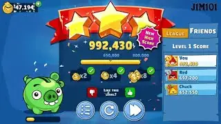 BEST STRATEGIES OF ANGRY BIRDS FRIENDS TOURNAMENT J1M101 LEVEL 1 26.09.24 #214