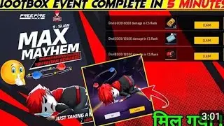 Max Mayhem New Event Kaise Complete Karen 18000 Damage Mission | Free Lootbox Skin Kaise Milega FF