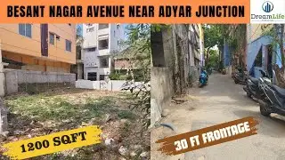 ID-141 BESANT NAGAR AVENUE || 1200 SQFT || LAND FOR SALE || NEAR ADYAR BRIDGE