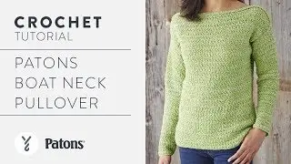 How to Crochet a Boat Neck Pullover