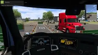 ATS  driving academic Double Trailer Handling 1-1 Parking in a Narrow Space