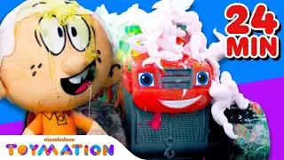 SATISFYING Toy Car Wash Compilation w/ Blaze, Loud House & More! | Toymation