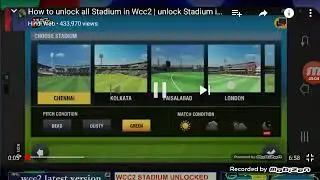 How to unlock all stadium's in wcc2