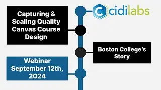 Capturing and Scaling Quality Canvas Course Design: Boston College's Story