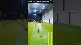 Runout Chance Missed ❌ || @SAS Indoor Courts, Kotikawatta #indoorcricket #cricket #fielding #running